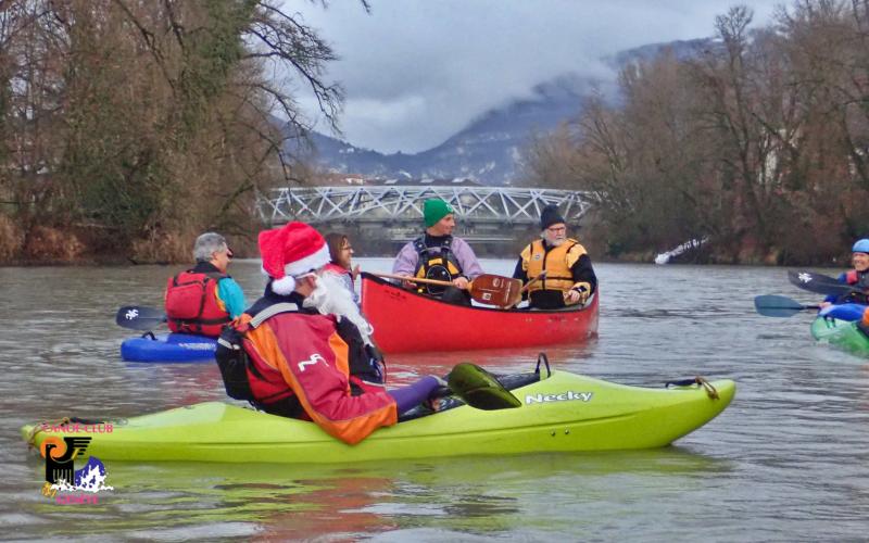 Canoë Club de Genève : kayak et eaux-vives sont notre plaisir ! Un hommage au Père Noël - 2020 custom text