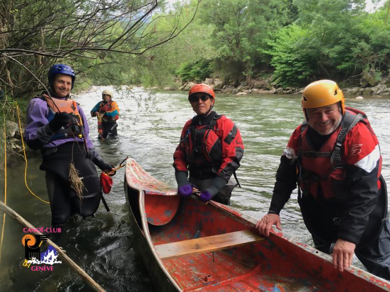 Canoë Club de Genève : kayak et eaux-vives sont notre plaisir ! Sécurité en rivière 2018 custom text