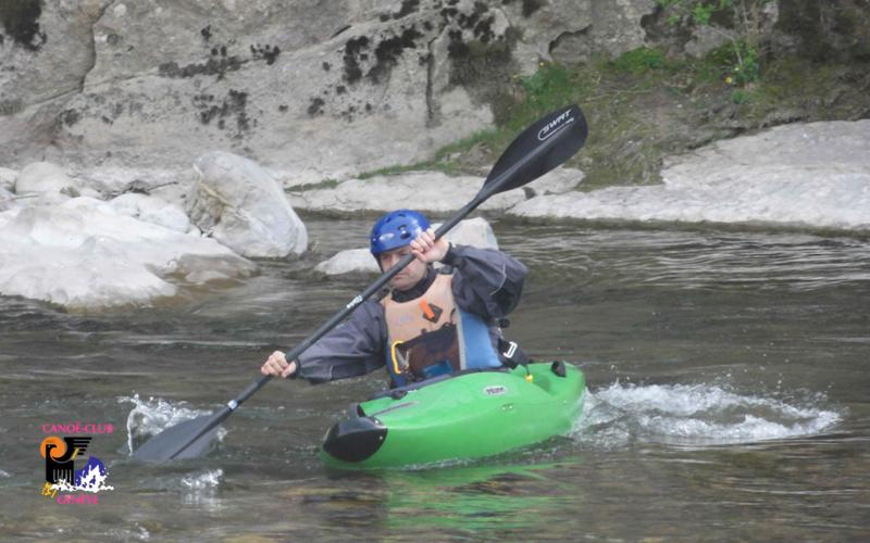 Canoë Club de Genève : kayak et eaux-vives sont notre plaisir ! Pâques en Ardèche 2015 custom text