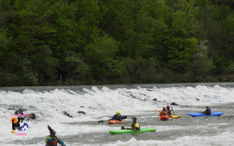 Canoë Club de Genève : kayak et eaux-vives sont notre plaisir ! Sécurité en rivière - 2021 custom text