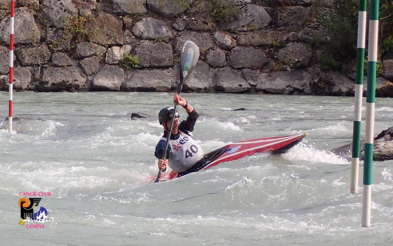 Canoë Club de Genève : kayak et eaux-vives sont notre plaisir ! Slalom d'Etrembières 2020 custom text