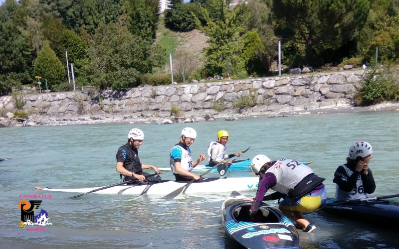 Canoë Club de Genève : kayak et eaux-vives sont notre plaisir ! Slalom d’Etrembières 2018 custom text