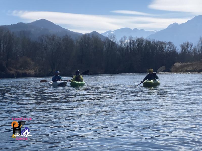Canoë Club de Genève : kayak et eaux-vives sont notre plaisir ! 1ère sortie Club - mars ‘21 custom text