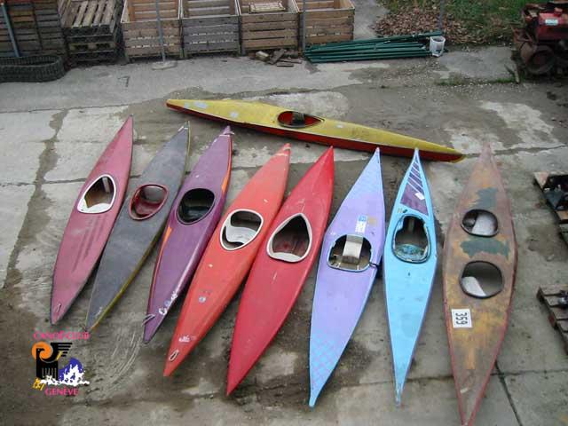 Canoë Club de Genève : kayak et eaux-vives sont notre plaisir ! Bateaux 12.2004 custom text