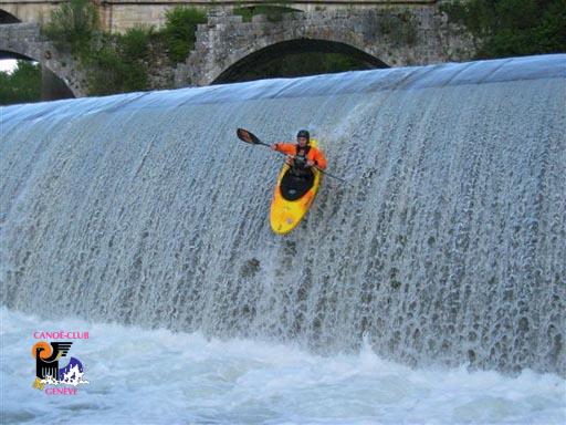 Canoë Club de Genève : kayak et eaux-vives sont notre plaisir ! Chute de Brogny - Fier 2004 custom text
